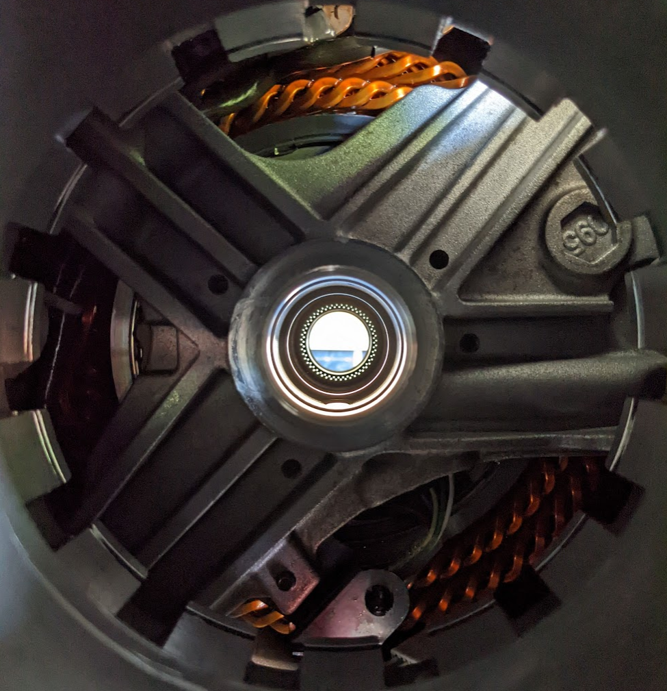 motor view from transaxle