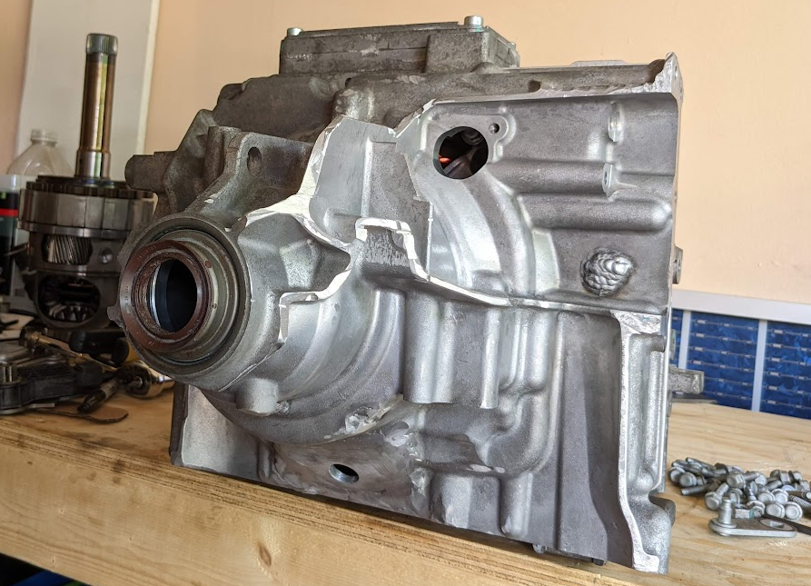 transaxle core after initial welds